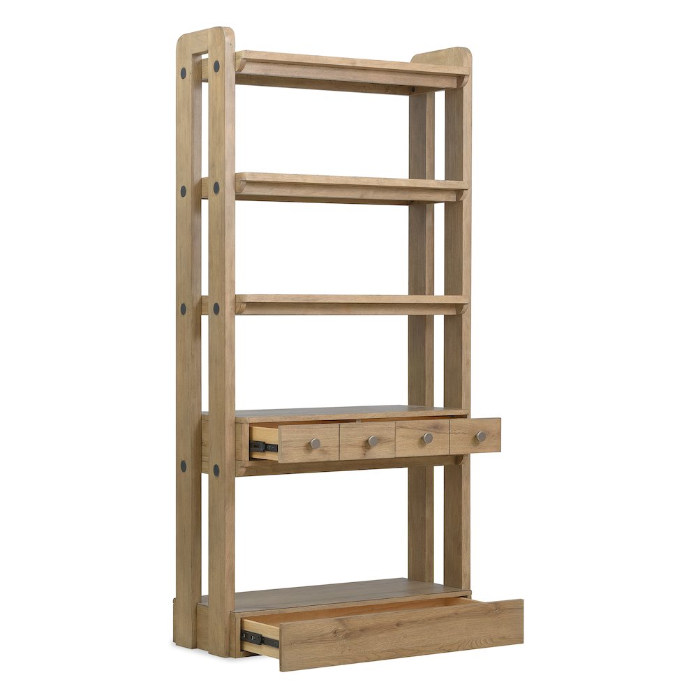 Kalamazoo Bookcase In Natural Wood Finish by Hooker Furnishings