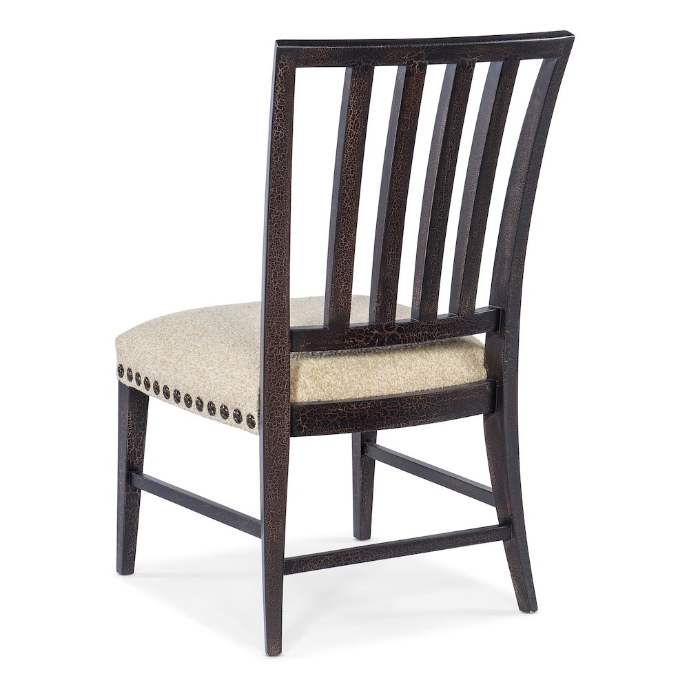 Hooker Furniture Big Sky Wood and Fabric Side Chair in Black