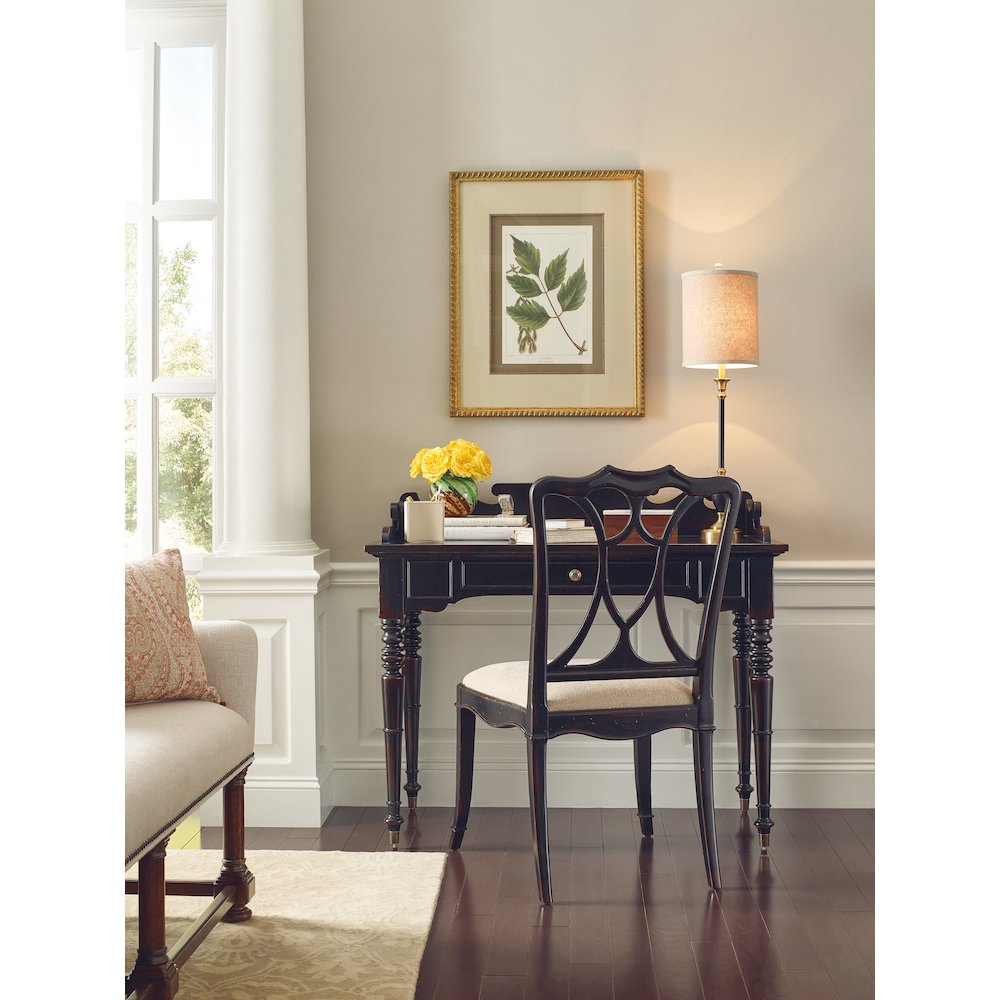 Charleston Fabric Upholstered Side Chair in Garden Black by Hooker Furniture
