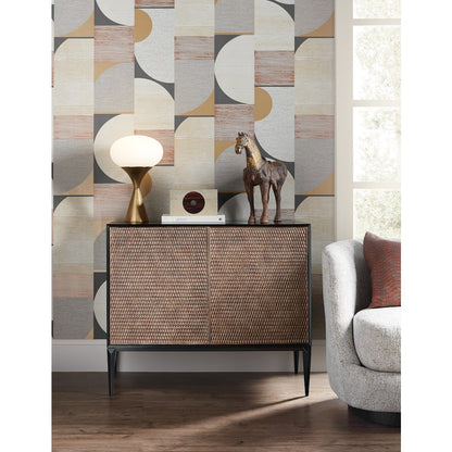 Melange Boucle Accent Chest in Black Wood by Hooker Furnishings