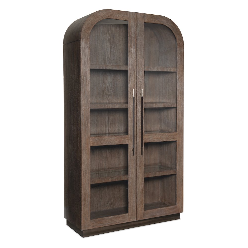 Modern Mood Wood-Framed Display Cabinet in Brown by Hooker Furniture