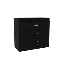 Melia Three Drawer Dresser Black MDF