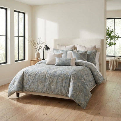 Debonair 9-Piece Queen Comforter Set - Mist