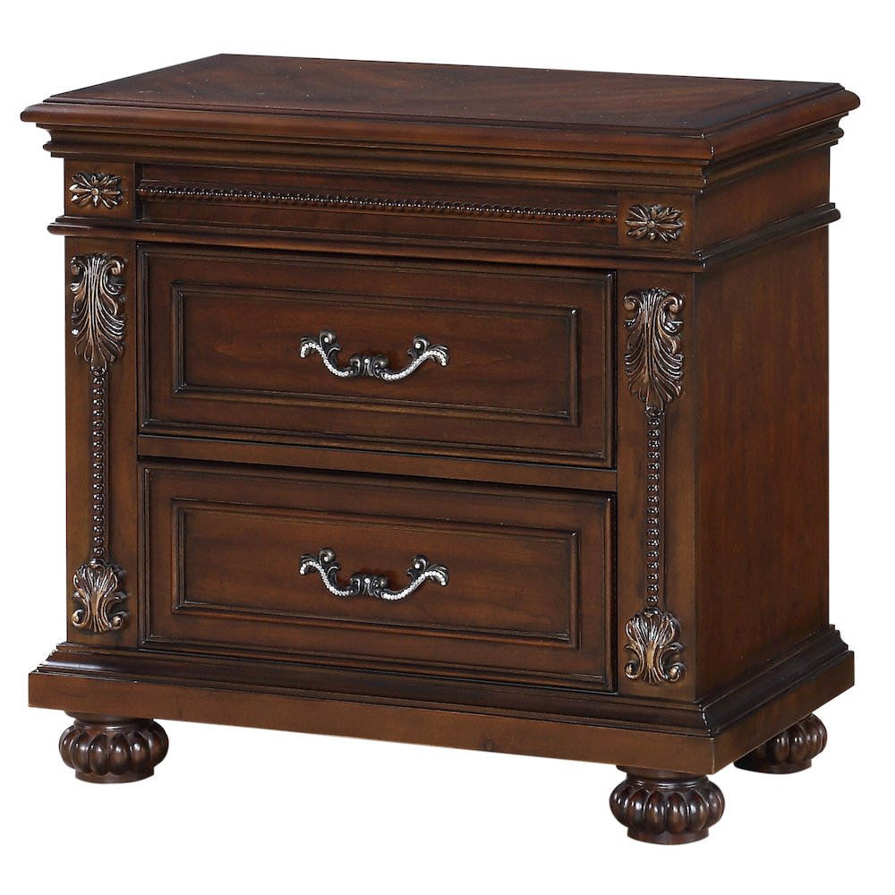 Destiny Contemporary Cherry Wood 5-piece Bedroom Set, Queen