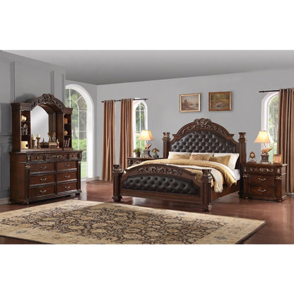 Aspen Classic Rich Cherry 4-Piece Bedroom Set, King