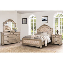Evelyn Champagne Upholstered 4-piece Bedroom Set, King