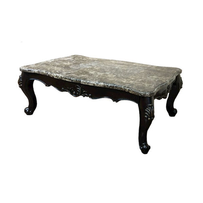 Aroma Carved Wood Coffee Table
