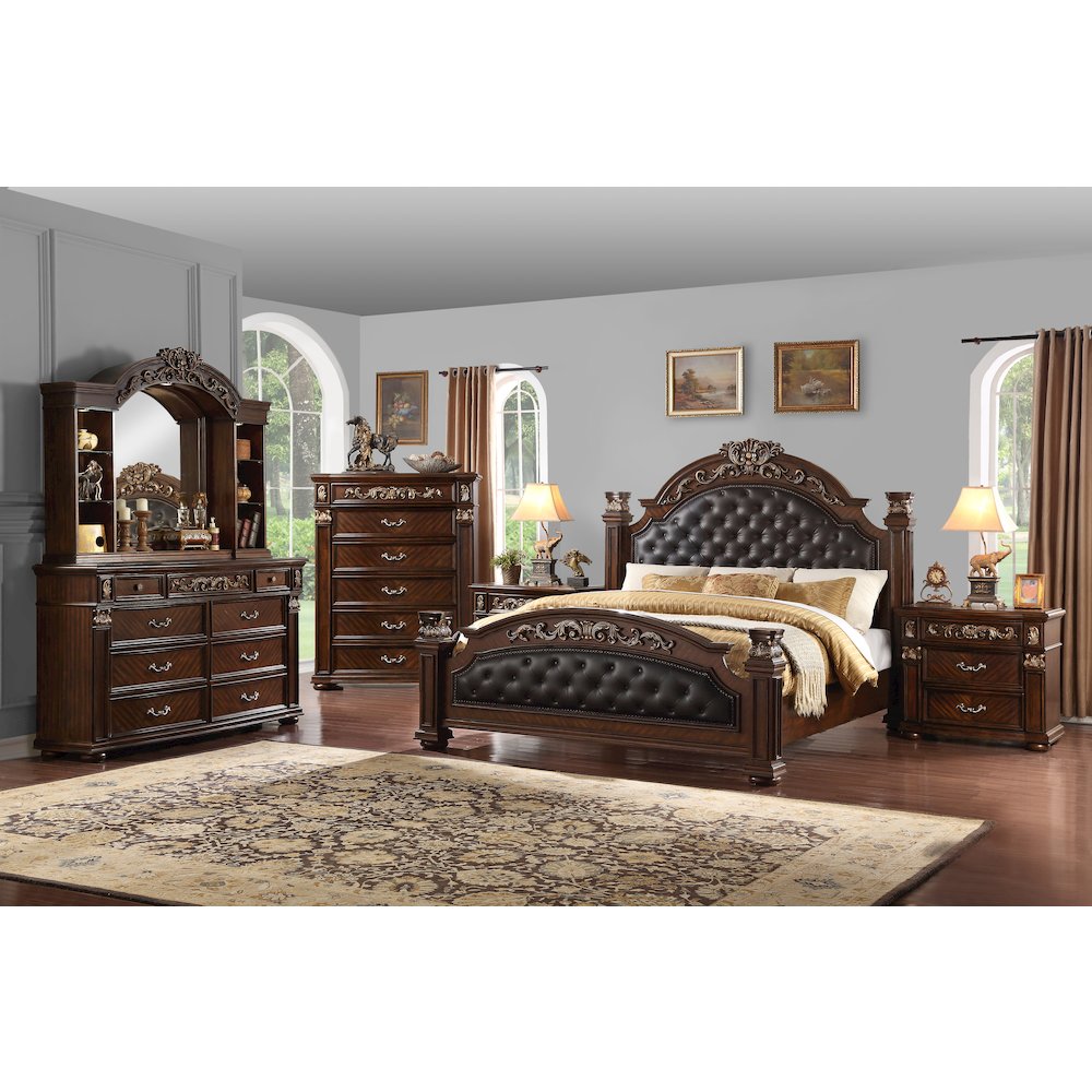 Aspen Classic Rich Cherry Bed, King