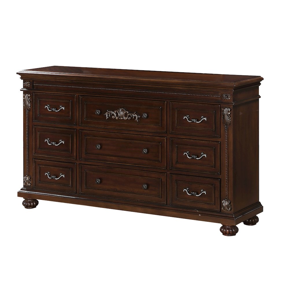 Destiny Contemporary Cherry Wood 5-piece Bedroom Set, King