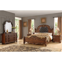 Destiny Contemporary Cherry Wood 4-piece Bedroom Set, King