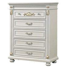 Destiny Contemporary Pearl White 5-piece Bedroom Set, King