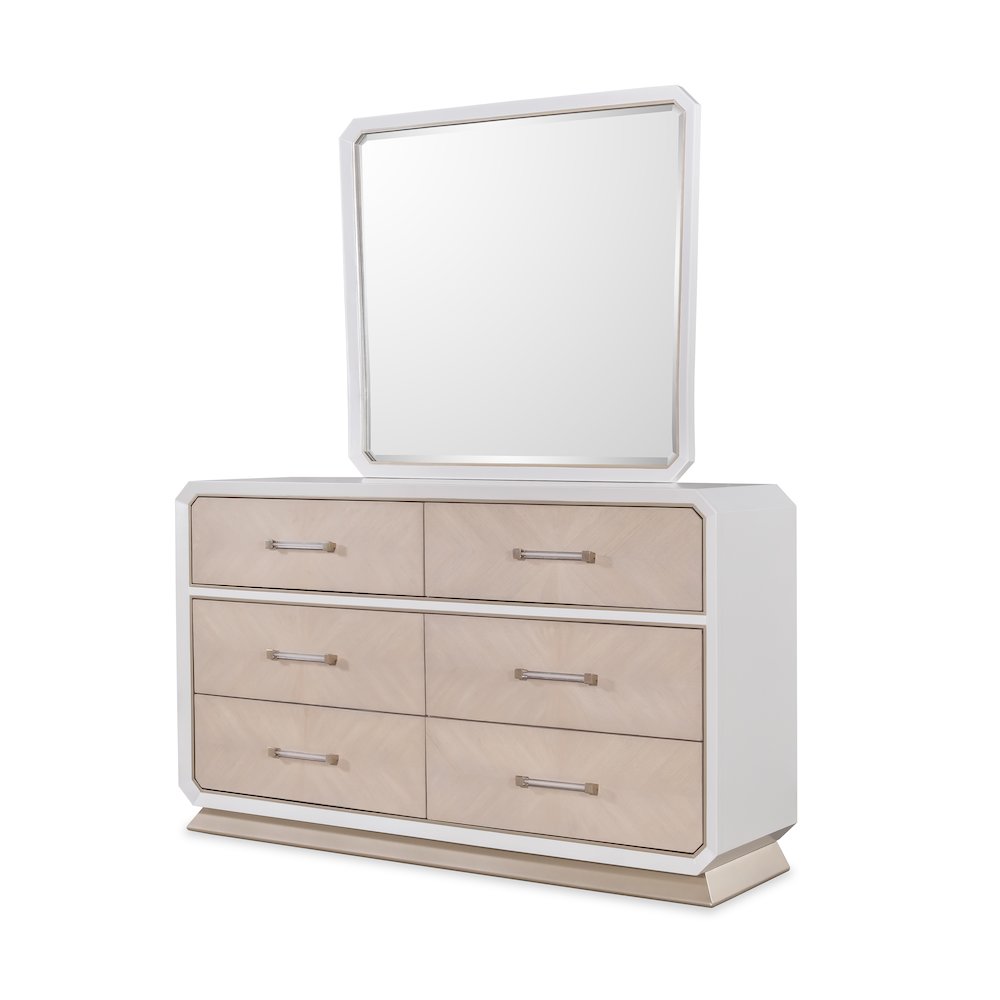Dior White/Champagne 4-piece Bedroom Set, King