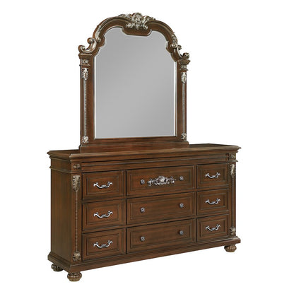 Isabella Cherry Brown 4-Piece Bedroom Set, King