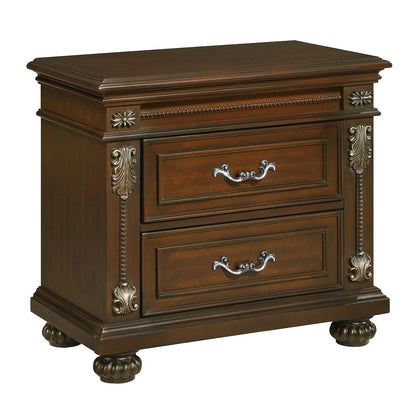 Isabella Cherry Brown 5-Piece Bedroom Set, Queen