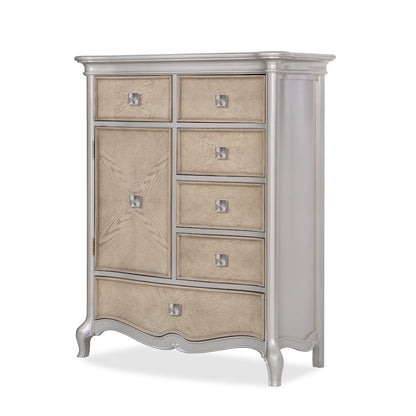 Paris Ivory Panel 5-Piece Bedroom Set, King