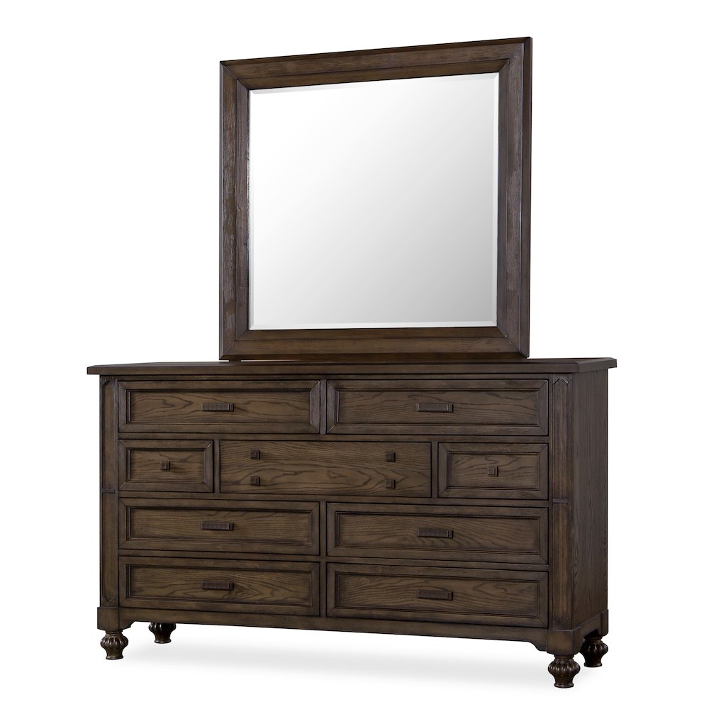 Marina Cherry Brown 5-Piece Bedroom Set, Queen