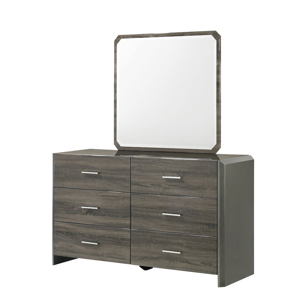 Venice Gray Platform 5-Piece Bedroom Set, Queen