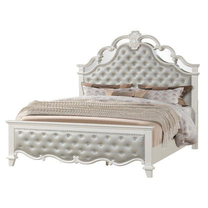 Sonia Pearl Tufted 4-Piece Bedroom Set, King