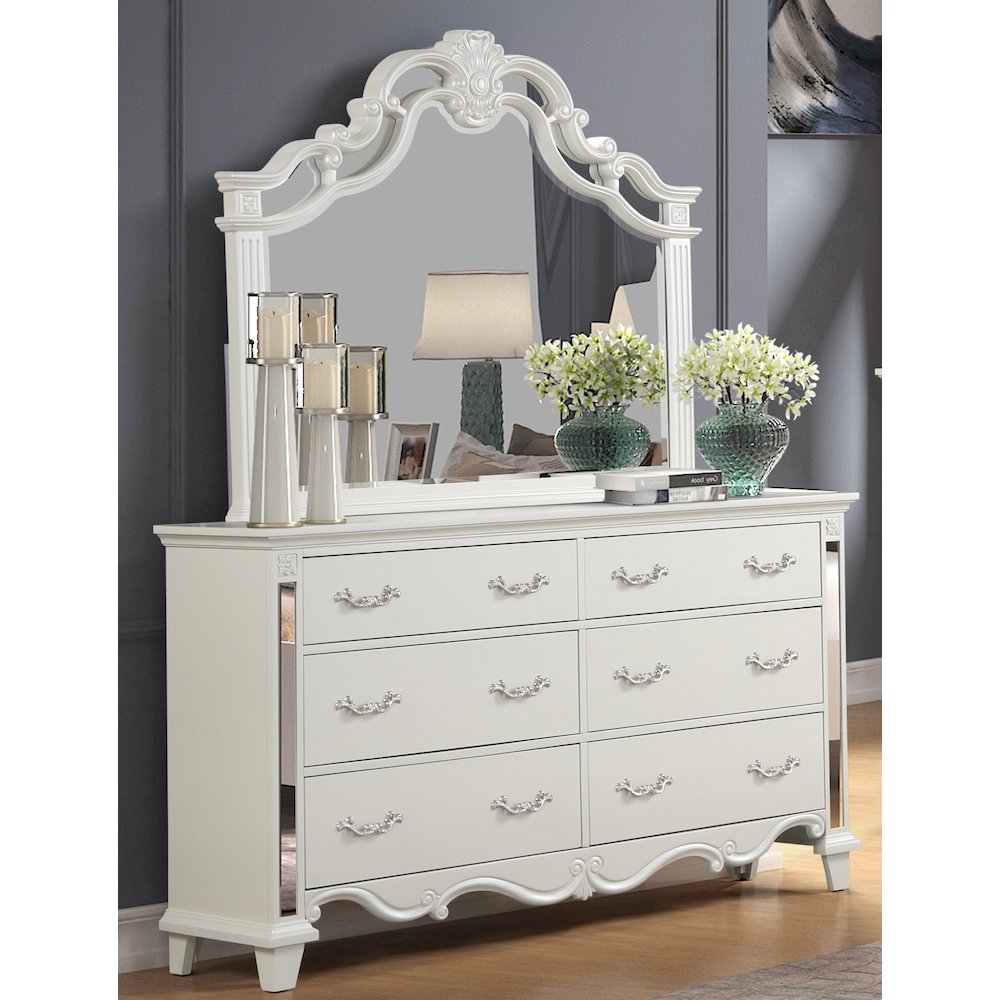 Sonia Pearl Tufted 4-Piece Bedroom Set, Queen