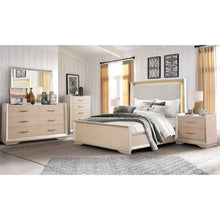 Milan Contemporary Champagne 4-Piece Bedroom Set, King