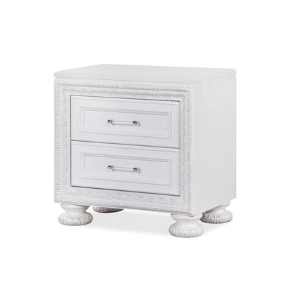 Penta White/ Champagne 4-Piece Bedroom Set, Queen