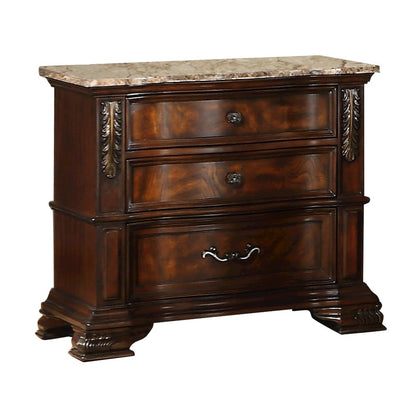 Santa Monica Cherry Brown 4-Piece Bedroom Set, Queen