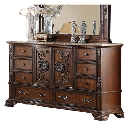 Santa Monica Cherry Brown 5-Piece Bedroom Set, Queen