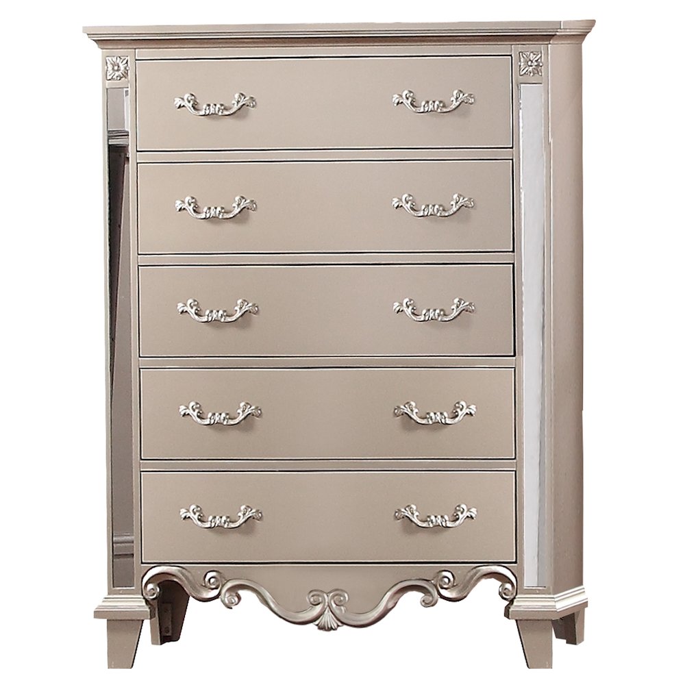 Sonia Beige Tufted 5-Piece Bedroom Set, King