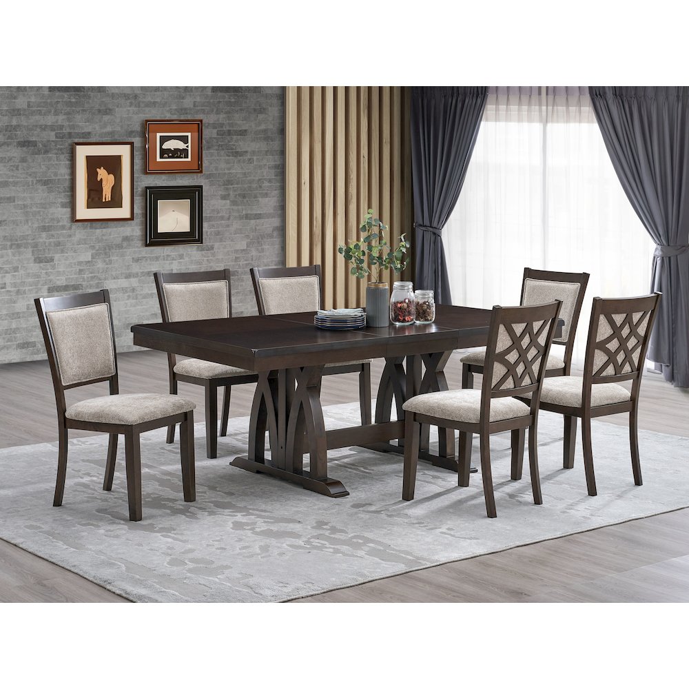 Vega Espresso 7-Piece Dining Set