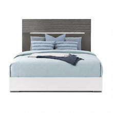 Cecilia White and Gray Fluted 4-piece Bedroom Set, King