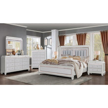 Sabrina White 5-Piece Bedroom Set with LED Lighting, King