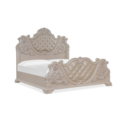 Santa Monica Pearl White 5-Piece Bedroom Set, King