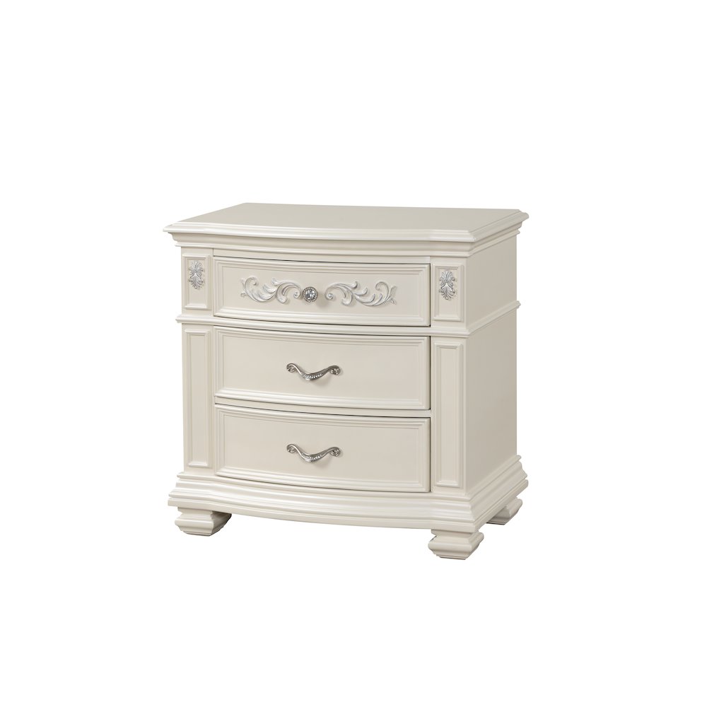 Valentina Pearl 5-Piece Bedroom Set with LED Lighting, King