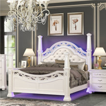 Valentina Pearl 4-Piece Bedroom Set with LED Lighting, Queen