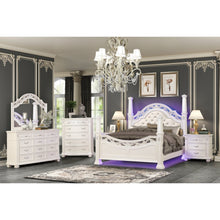 Valentina Pearl 5-Piece Bedroom Set with LED Lighting, Queen
