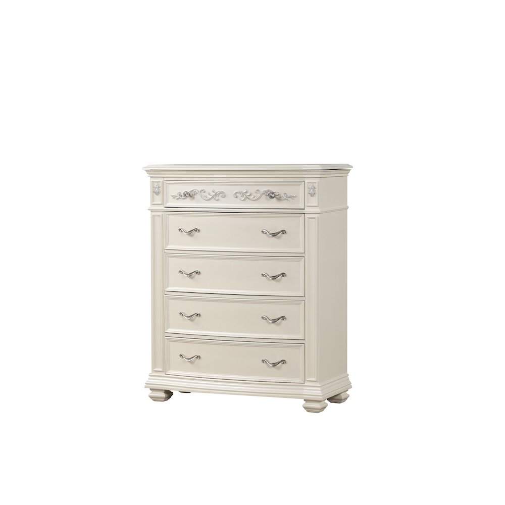 Valentina Pearl 5-Piece Bedroom Set with LED Lighting, Queen