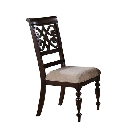 Zora Collection Cherry 7-Piece Dining Set