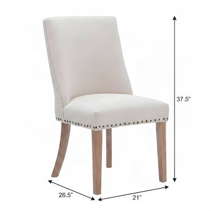 Linen-Weave Upholstered Dining Chair with Barrel Back, Set of 2, Natural