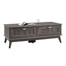 Newport Series Tall Center Coffee Table With Two Fully Extended Drawers