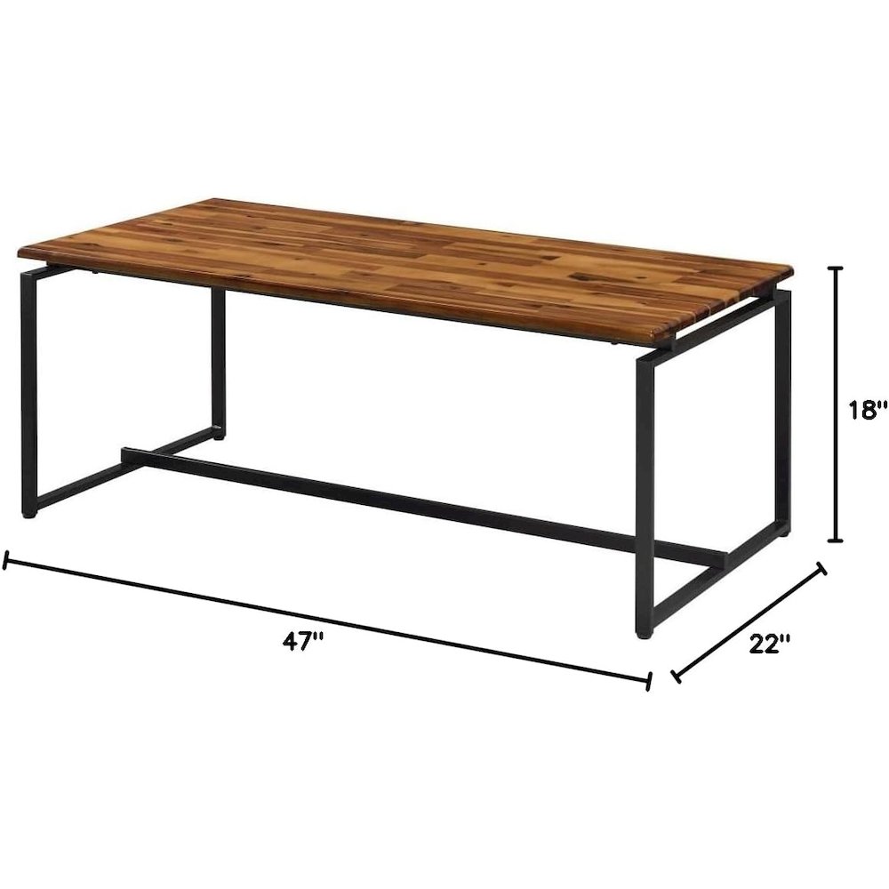 Jurgen 3Pc Pack Coffee & End Set, Oak & Black