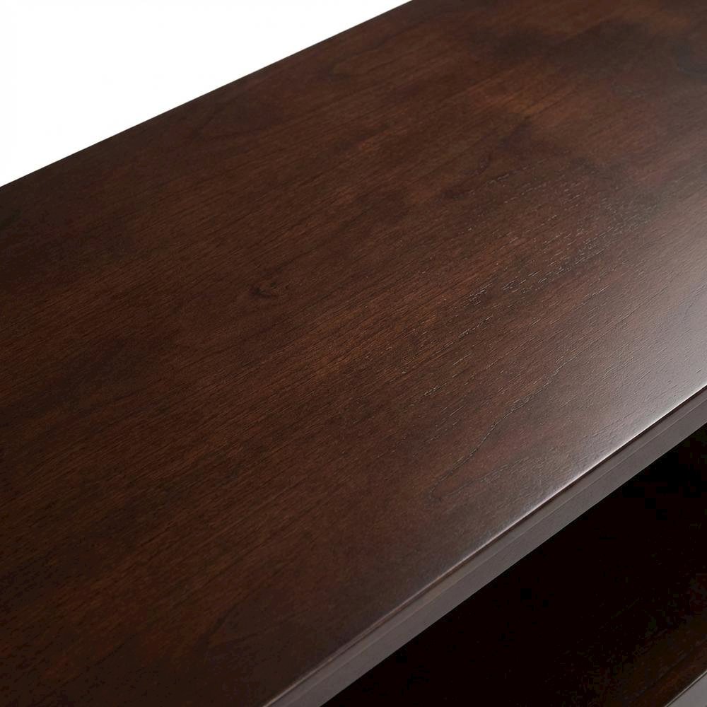 Black TV Stand with Spacious Storage and Modern Design