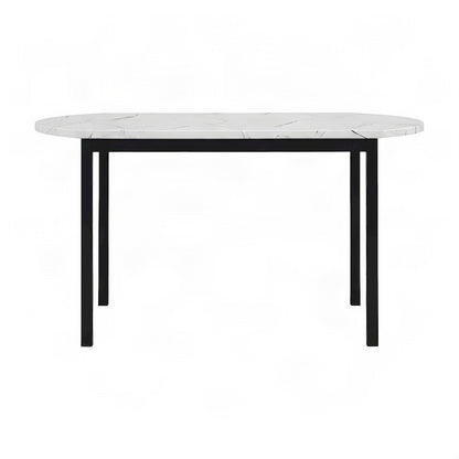 Modern Faux Marble Dining Table – Off-White Kitchen & Dining Room Tables