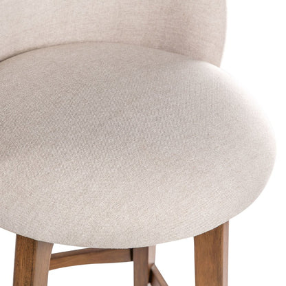Garet Swivel Counter Stool - Rustic Natural Finish
