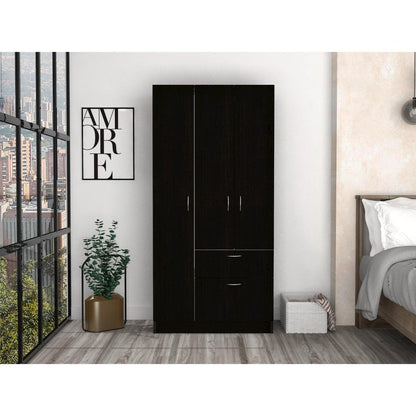 Primavera Armoire Black / White MDF