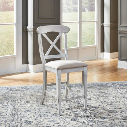 Uph X Back Counter Chair (RTA) - Set of 2 in Rubberwood Solids w/ Pine Veneers