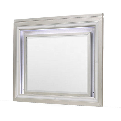 Traditional Glam Paris Champagne Mirror With Led, Champagne