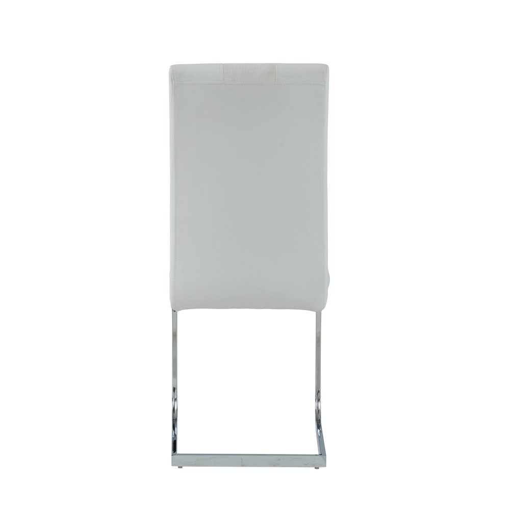 Contemporary Dining Chairs, White