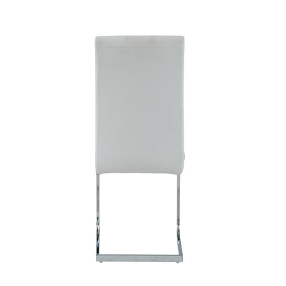 Contemporary Dining Chairs, White