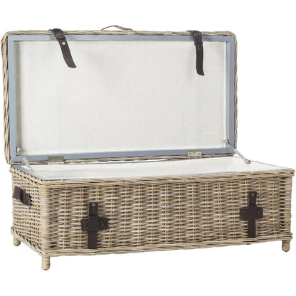 Home Collection Navarro White Rattan Coffee Table