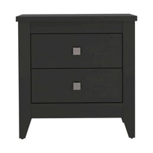 Amara 24" Tall Nightstand Black Black MDF